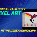 simple hello kitty pixel art