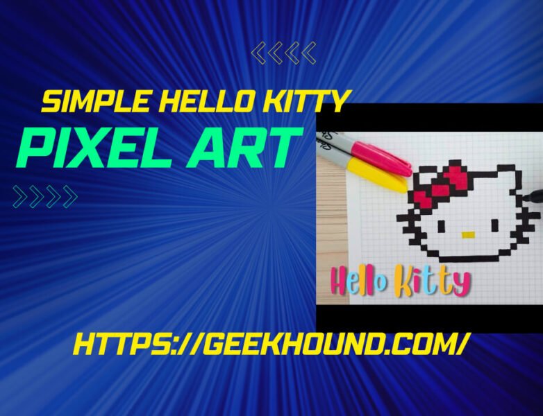 simple hello kitty pixel art